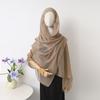 Spot Thin Solid Color Polyester Cotton Monochrome Sprinkled Gold Small Sequins Scarf Women'S Bag Headscarf Shawl Xiyin