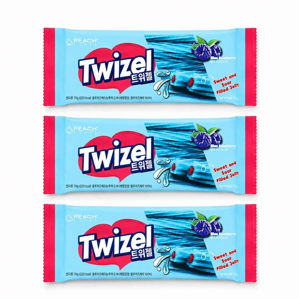 YEM Heidelbeere Himbeere Langstreifen Gefüllter Gummibär 70g
