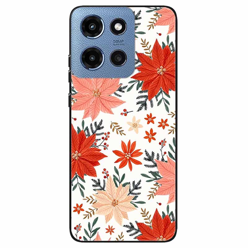Phone Cases for Moto G 2025 5G Case Flowers Printing Silicone TPU Soft Covers for Motorola Moto G 2025 Back Shell For Moto G 5G