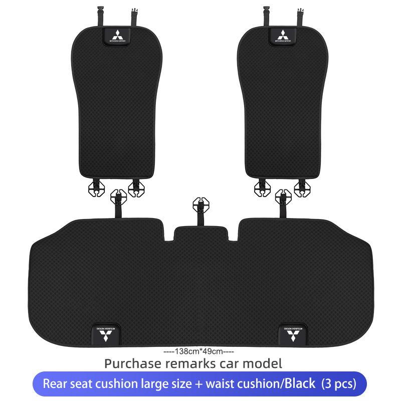 Car Logo Seat Cover Ice Silk Protector Mat Pad Comfortable Auto Accessories For Mitsubishi Lancer ASX Pajero Mirage Attrage