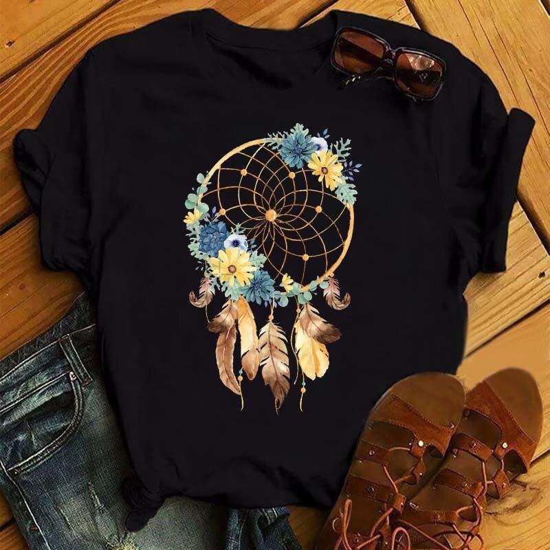 Ropa de mujer Lady Cartoon Pluma Linda impresión Fashion Tops 90S Tendencia  Camiseta impresa Gráfica Camiseta femenina comprar a buen precio — entrega  gratuita, reseñas reales con fotos — Joom