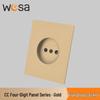 European Standard Flame Retardant Multi-Socket Wall Panel with Switch
