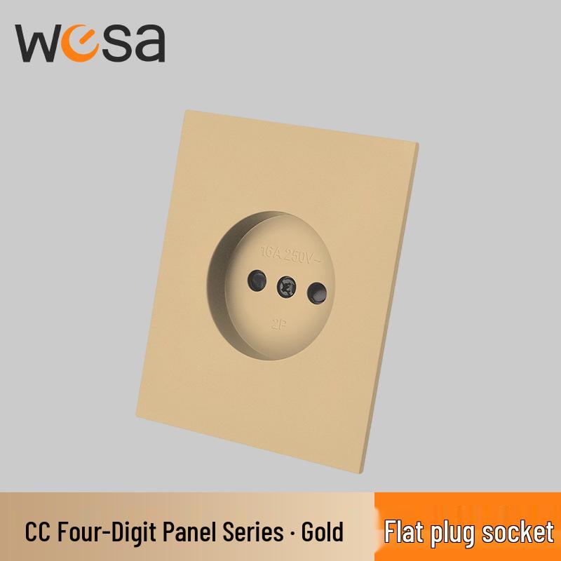 European Standard Flame Retardant Multi-Socket Wall Panel with Switch