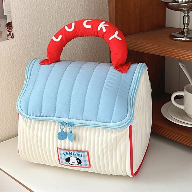 Creative Cosmetic Organizer With Spacious Designs Casual Makeup Bag Handbag For Fashionable Traveler And Everyday Use