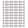 4.5x8x9mm 50 Set M3.5 Screw Rivets Flat Round Head Binding Rivets for PU Leather DIY Crafts
