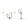 Metal Candlestick Candelabrum Geometric Candle Holder Black Line Metal Handicraft Wedding Centerpieces Home Decoration