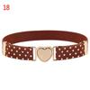 Elastic Stretch Adjustable Heart Belt Dresses Waist Belt Elastic Belts Girls
