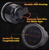 2PCS/ LED 12V Turn Signal Lights for Jeep Wrangler Round Front Fenders with White Halo Smoked Lens Amber Lights Car Accessories