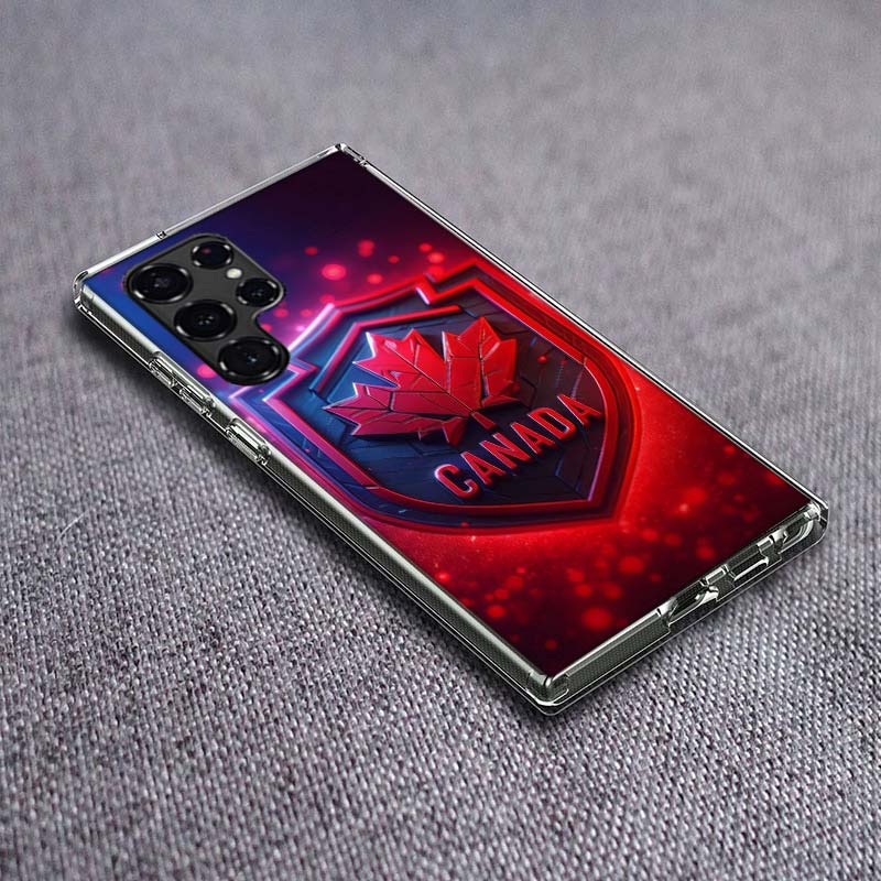 Kanada Nationales Fußballteam Logo Handyhülle Für Samsung Galaxy S24 S23 S21 S20 FE S22 S26 Ultra S25 Edge S10 Plus Hülle Klar
