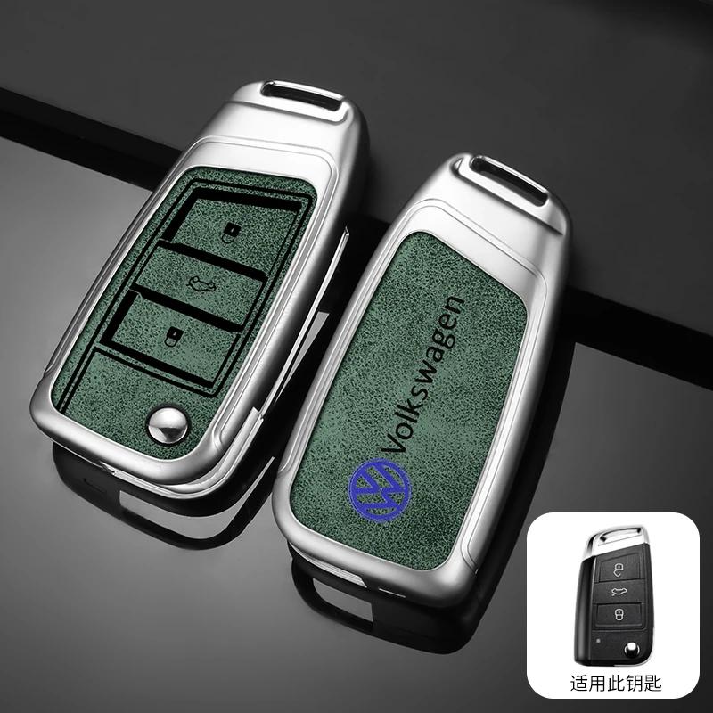 

VW GTI GOLF 2026 Hot For VW VOLKSWAGEN Metal Car Key Case Cover For VW Volkswagen MK7 Golf 7 Tiguan MK2 for Seat Ibiza Leon FR 2