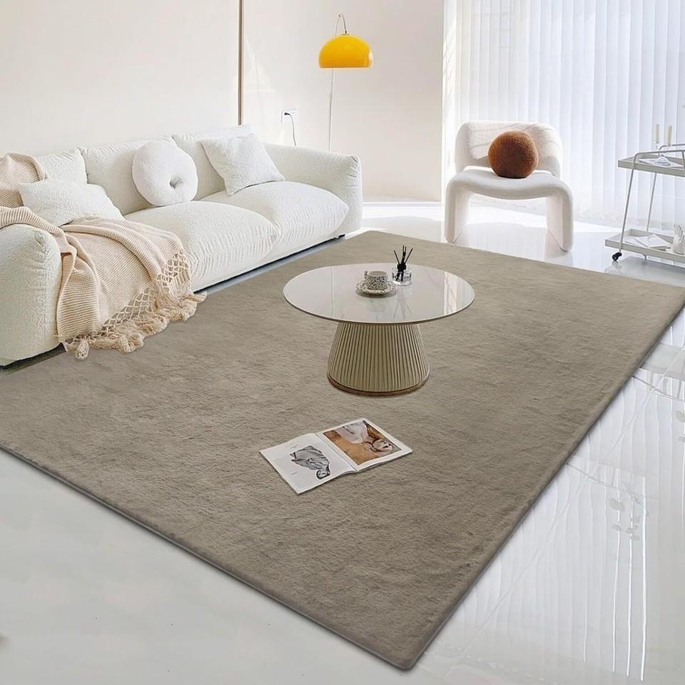Carpet Living Room Faux Fur Luxury Plush Deep Pile Shaggy Soft Washable