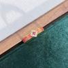 Medieval Personality Retro Dream Pink Butterfly Enamel Drip Open Ring Exquisite Light Luxury Pattern Ring