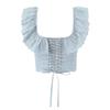 European & American Spicy Girl Style Square Neck Corset - Spring INS Hot Trend Women's Clothing