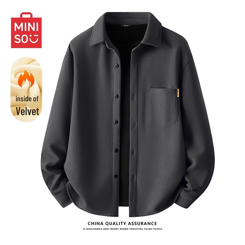 Men's Loose-Fit Corduroy Long-Sleeve Shirt