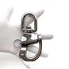 Outdoor Sports 316 Stainless Steel Ring Type Rotating Spring Shackle, Hand Pulled Quick Hanging Shackle, Quick Release Shackle