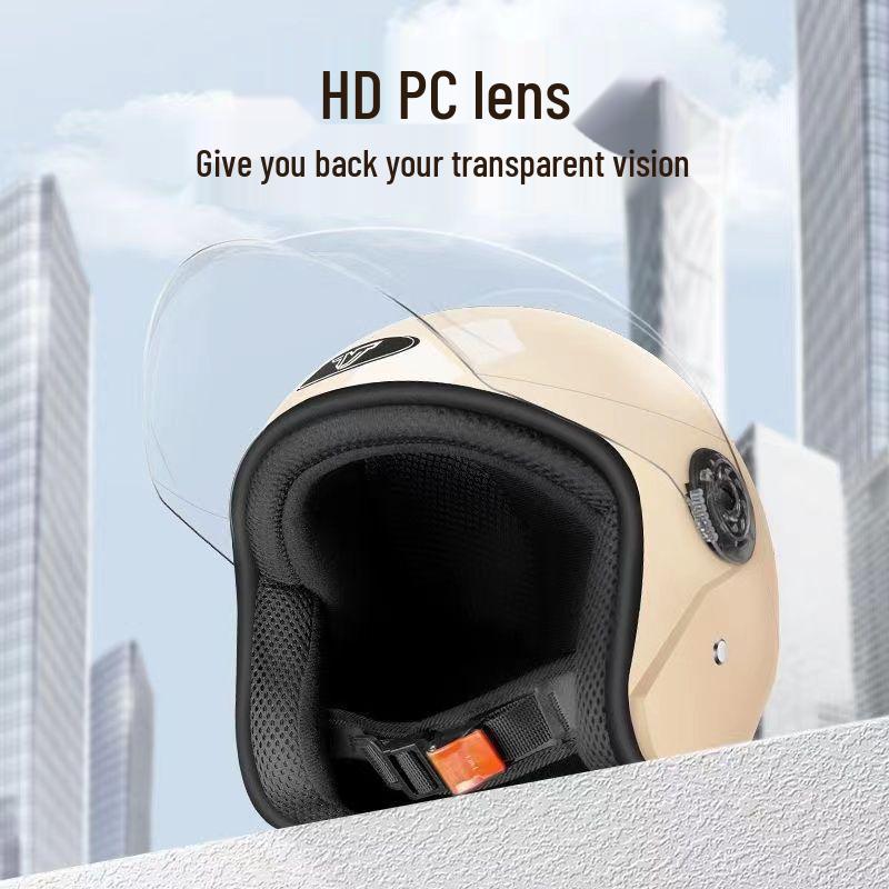 Unisex All-Season Helmet: Winter Warmth, Cute Design, Double Ear Protection for Motorcycles & Electric Scooters