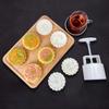 100g Moon Cake Moulds Lotus & Carp Shaped Hand Pressure Mooncake Decorating Gadget for Kitchen Mid-Autum Baking Mooncake