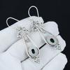 Natural Turquoise Gemstone Earrings, 925 Sterling Silver Earring, Handmade Boho Silver Jewelry Dangle Earrings, Wadding Gifts