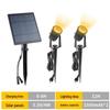 RGB Solar Lawn Spotlights - Outdoor LED Landscape Lights for Courtyard & Trees