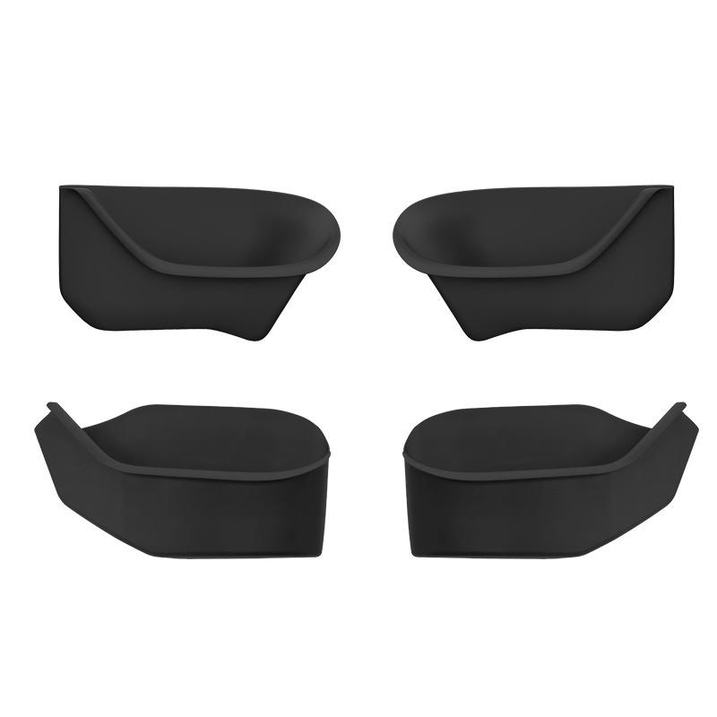 Fits Tesla Model Y/3 Refreshed, Full Wrap TPE Car Door Storage Box, Interior Accessory.