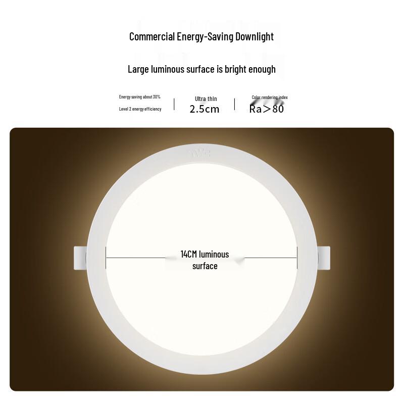 8-Inch 24W Embedded LED Downlight