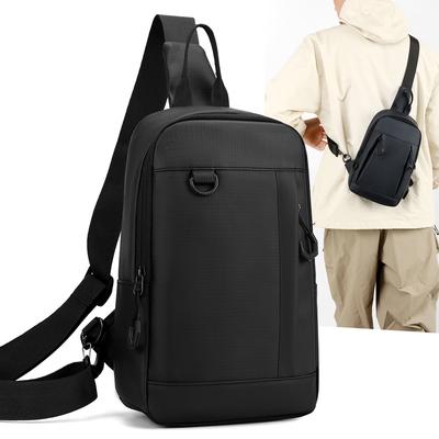 Herren Stilvolle Umhängetasche - Kompakte Hüfttasche mit mehreren Fächern (Passt für Handy, Geldbörse & Schlüssel) Brusttasche