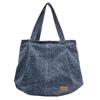 Denim Shoulder Bag Women's Large Capacity Shopping Bag Leopard Print Tote Bag Student Commuter Bag