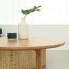Japanese-Style Household Living Room Small Apartment Tea Table Log Style Simple round Solid Wood