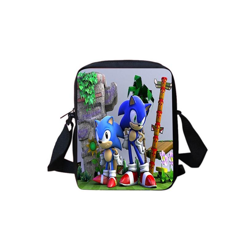 Mochila Escolar Sonic para Estudantes Grande Capacidade Impermeável Bolsa de Ombro Viagem ao Ar Livre Presente