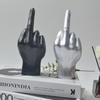 Creative Middle Finger Hand Gesture Sculpture for Home Decor