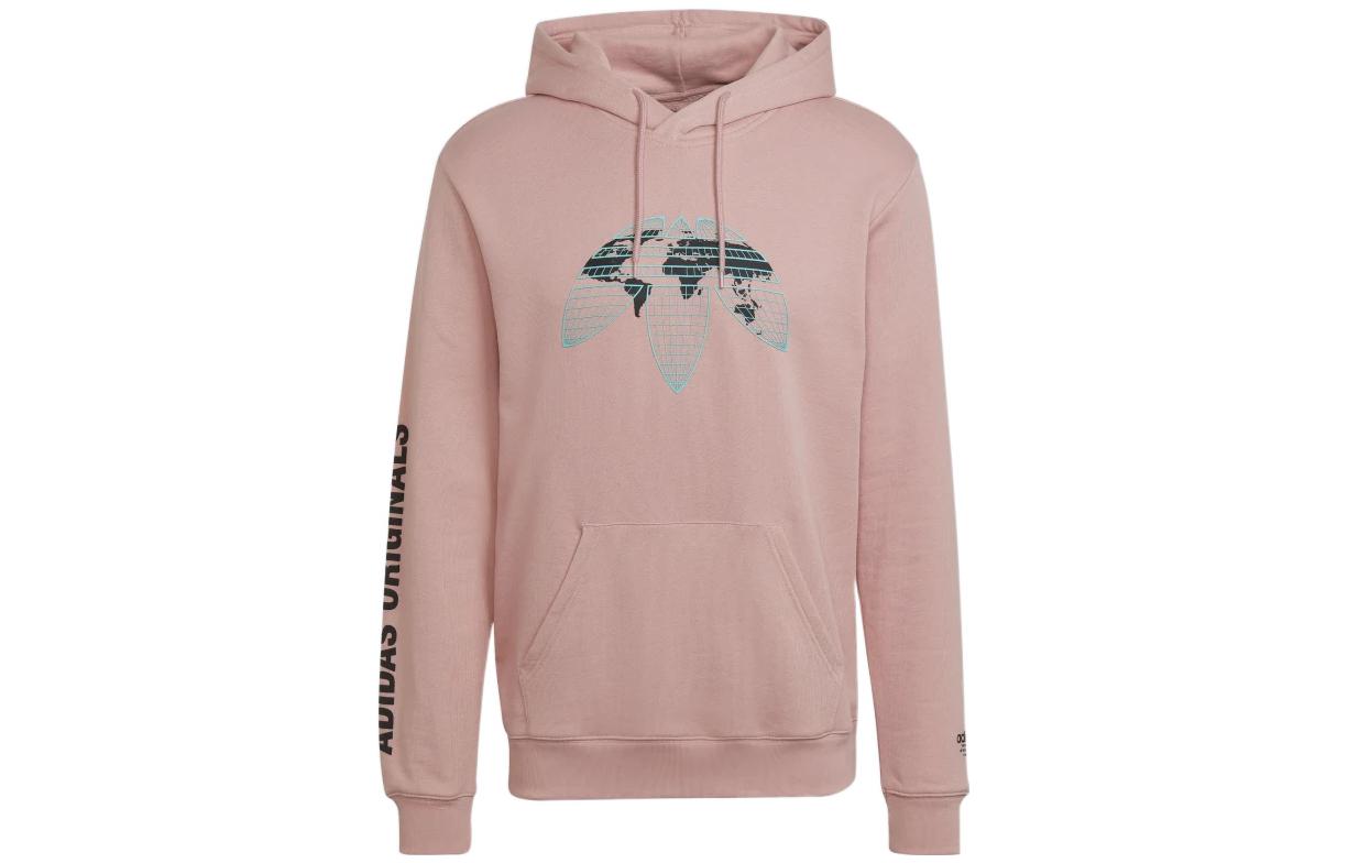 Adidas Originals Sweatshirts Men s Pink Hooded Moderate Regular HF4903 S