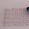 Self Adhesive Sewing Pegboard with 25 Wood Hook 11.8x11.8in Multifunctional Pegboard Organizer