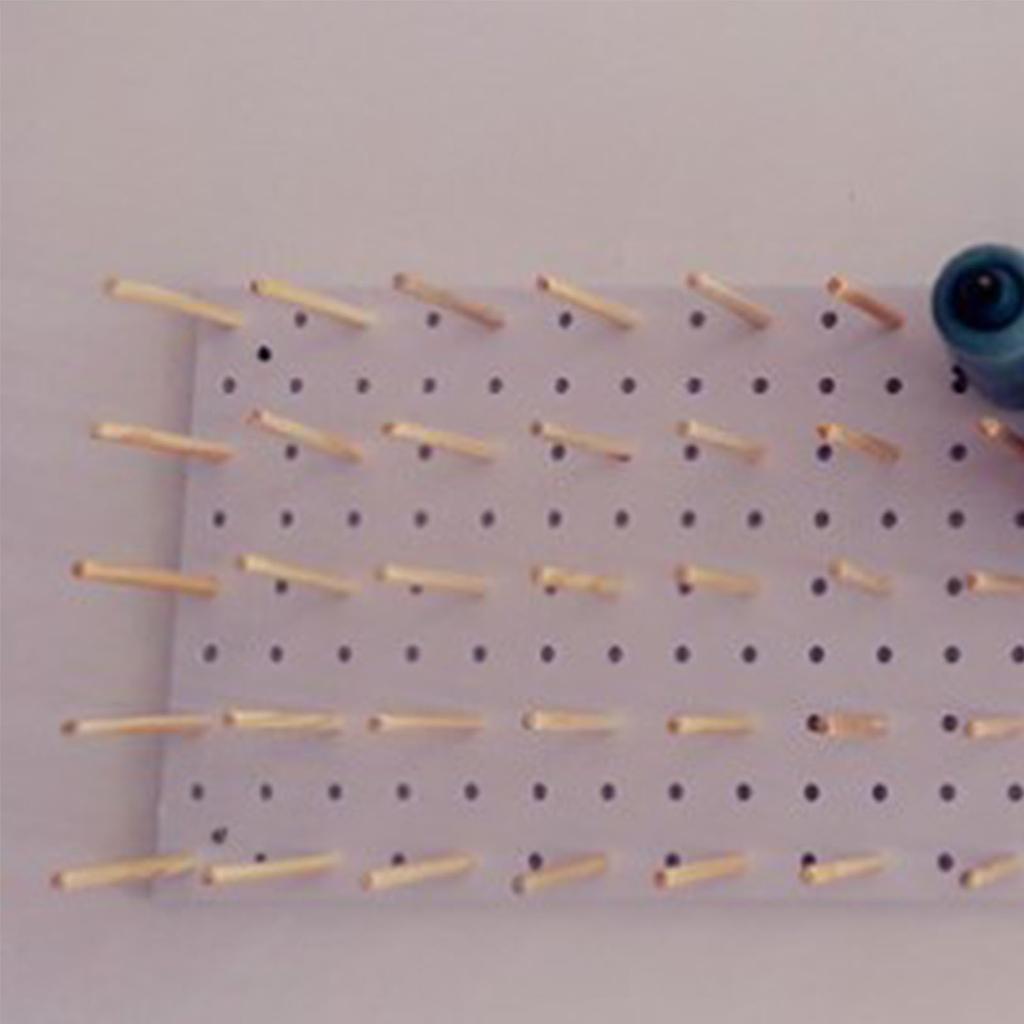 Self Adhesive Sewing Pegboard with 25 Wood Hook 11.8x11.8in Multifunctional Pegboard Organizer