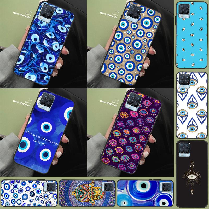 Nazar Boncuğu Evil Eye For Realme C67 C61 C75 C55 C53 C51 C21Y C25S GT 6 6T 5 GT7 Pro 10 11 12 13 14 Pro Plus Case