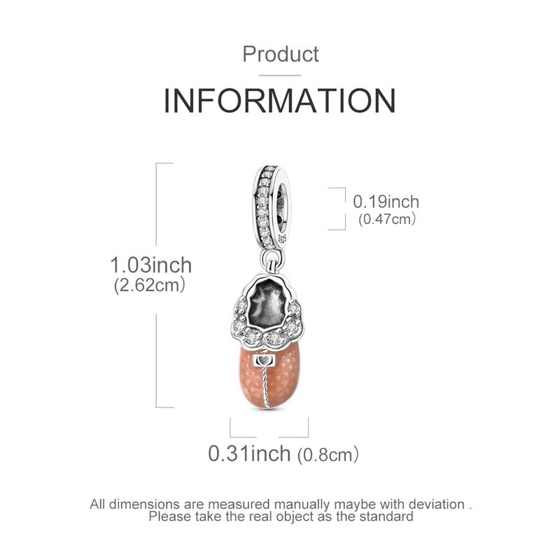 Zimowa Seria Charms Miedziane Śniegowce Kapcie Zawieszka Pasuje do Bransoletki o Średnicy Otworu 4 mm Koralik DIY Biżuteria Damska Prezent