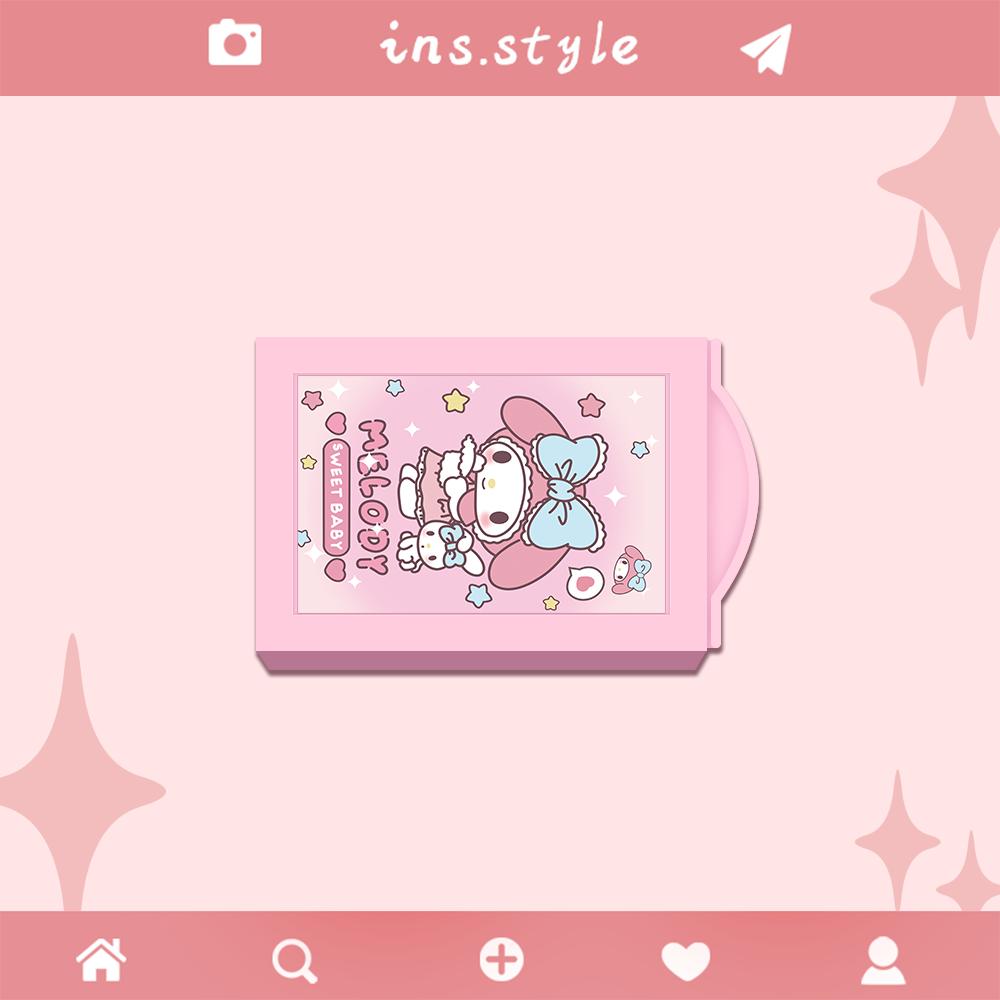 kawaii  magic box cinnamoroll kuromi eraser storage box kids cute student my melody cartoon children toys small gift pvc