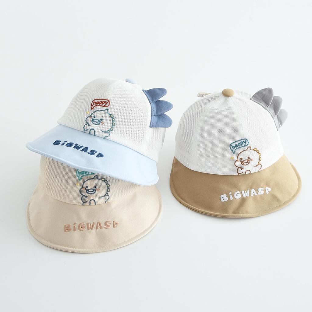 Children's Cartoon Dinosaur Bucket Hat - Outdoor Breathable Sun Hat