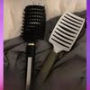 Flauschiger Rippenkamm: Unisex Styling-Tool für fettiges Haar & Kopfhaut-Massage