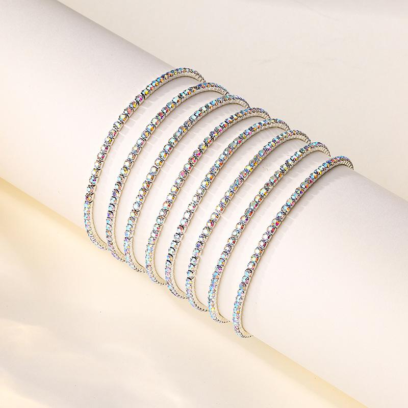 Bracelet Set Accessories Women's Fashion Versatile Alloy Niche Premium Sense Stacked Diamond Bracelet