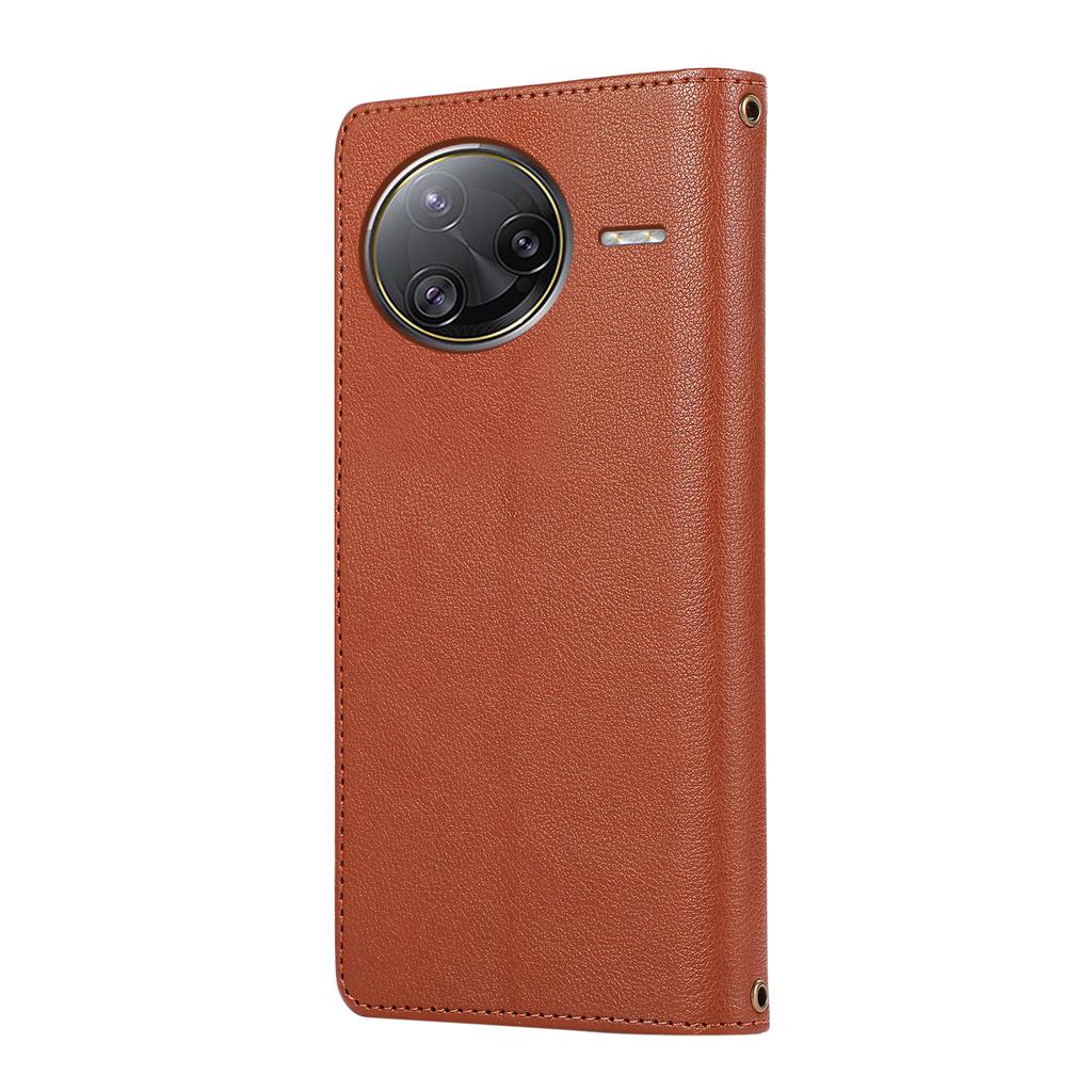 For Xiaomi Poco F7 Ultra 5G/Redmi K80 Pro 5G Case Multi Card Slots Zipper Leather Phone Cover with Shoulder Strap/Wrist Strap