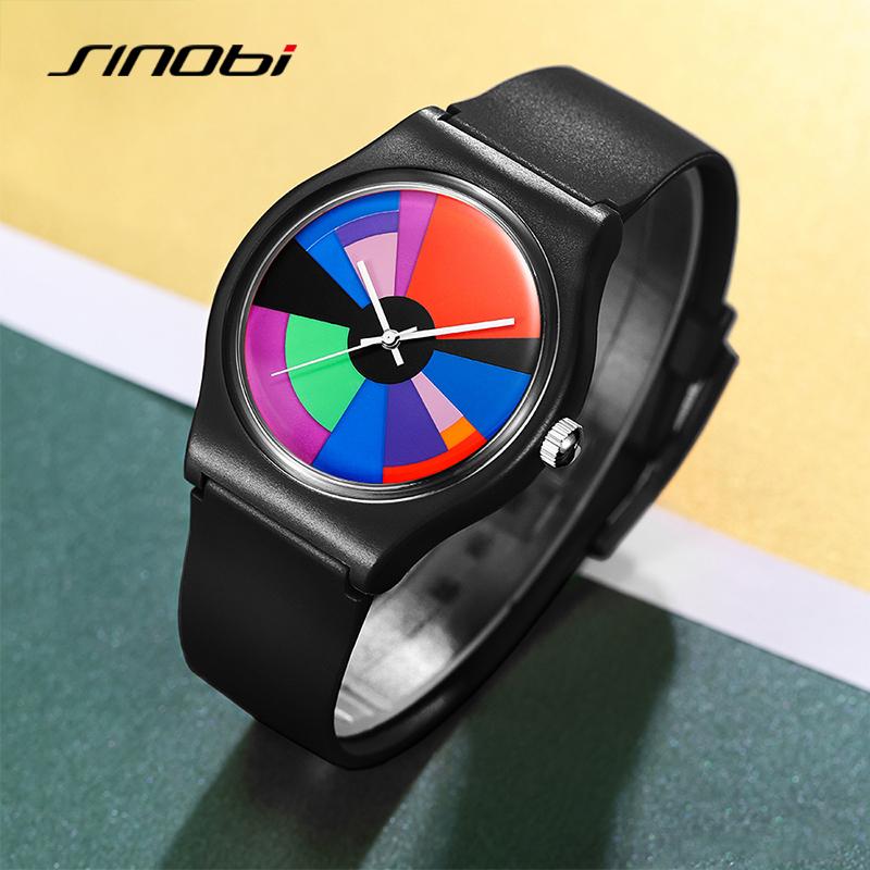 SINOBI Original Design Herrenuhren Beste Geschenke Uhr Bunte Lebensstil Mans Sport Quarz Armbanduhren Top Mode Männliche Uhr