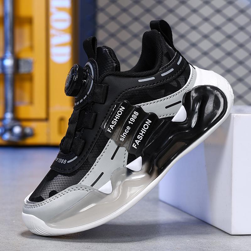 Children Sneaker Kids Non-slip Lightweight Girls Sports Running Tennis Footwear Boys Casual Shoes Leather Student Walking Shoes