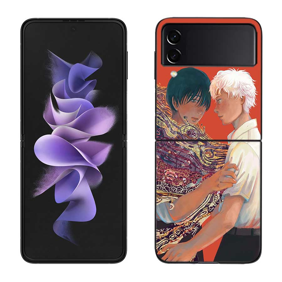 Anime H-Hikaru Ga Shinda Natsu Phone Case For Samsung Z Flip 7 6 5G Galaxy Z Flip 5 4 3 Black Hard Cell Cover Luxury PC Shell C
