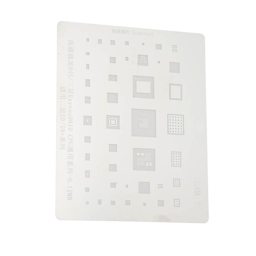 Phone Tin Reballing Stencil Accurate Positioning CPU Tin Planting Template for Samsung S9 Series