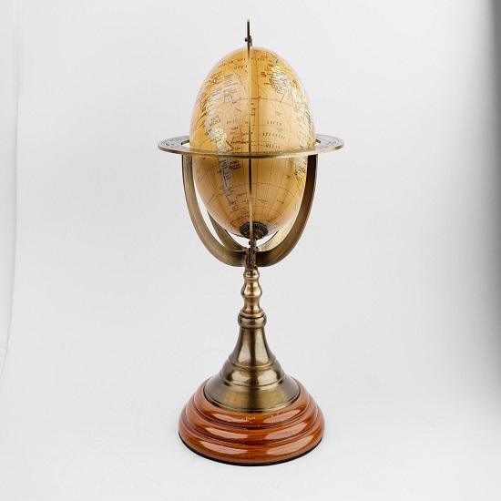 

Brass Nautical Armillary Globe Tabletop World Globe Marine Decor Christmas Gift Office Home Decor