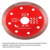 Disco de Sierra de Diamante Rojo para Cortar Hormigón Granito Mármol Azulejo Piedra 105mm