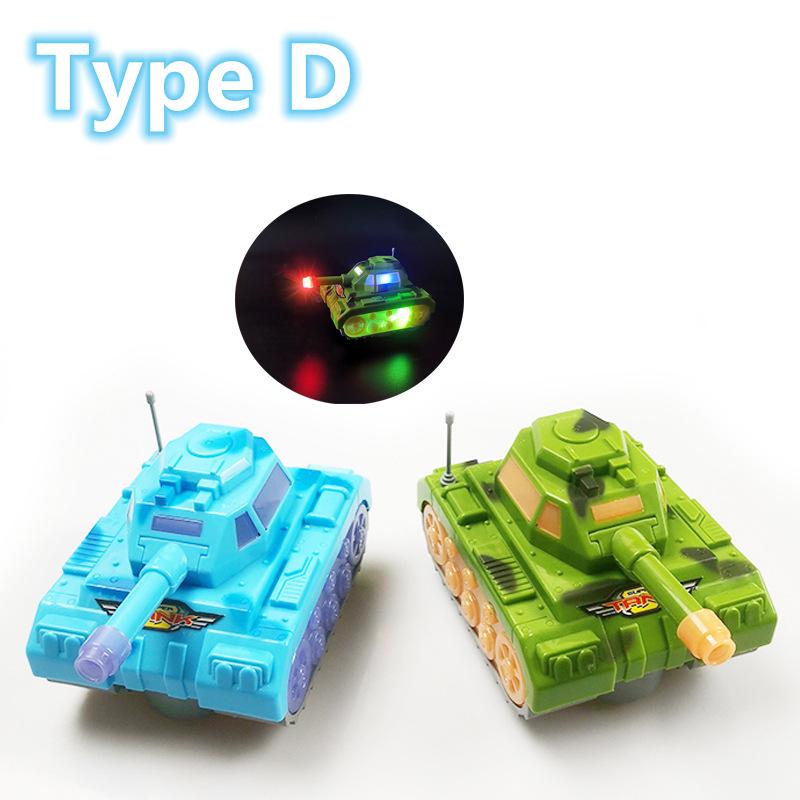 Kids Electronic Aeroplane Plaything With Music Autopilot Rotation Shiny Sound Plane Tank Helicopter Educational Plaything Present For Children