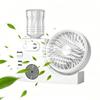 Portable Mist Table Fan Ultra-Quiet Operation Desk Fan with Cooling Mist Spray USB Rechargeable Desk Fan for Office Home Travel Bedroom