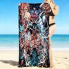 1Pc Monsters Unleashed Chaos Reigns Beach Towel, Quick Dry, Multi-Use for Beach Pool Gym Yoga Home Travel, Christmas, Halloween, Xmas Gift S929611