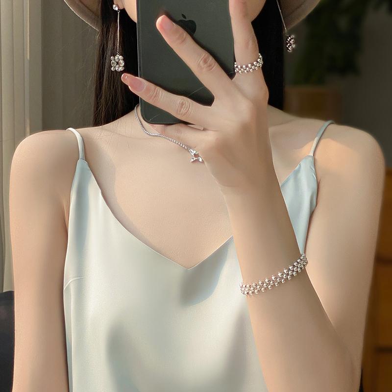 Camasă de vară pentru femei, cu amestec de mătase de dud, 50% mătase, respirabilă, 50% fibră de poliester, cămașă subțire.